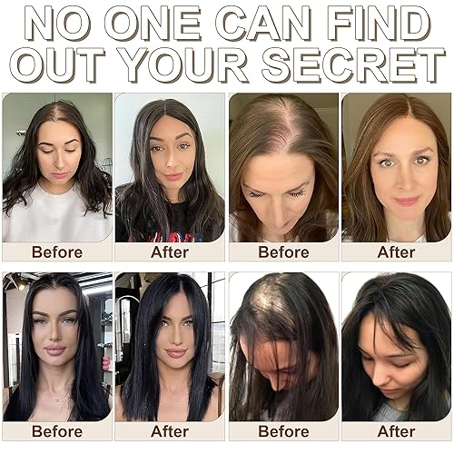 Miniatura 8 de SEGO Pelucas sintéticas de 10 pulgadas para mujer, extensiones de cabello con clip de volumen, pelucas para adelgazar el cabello, color marrón medio