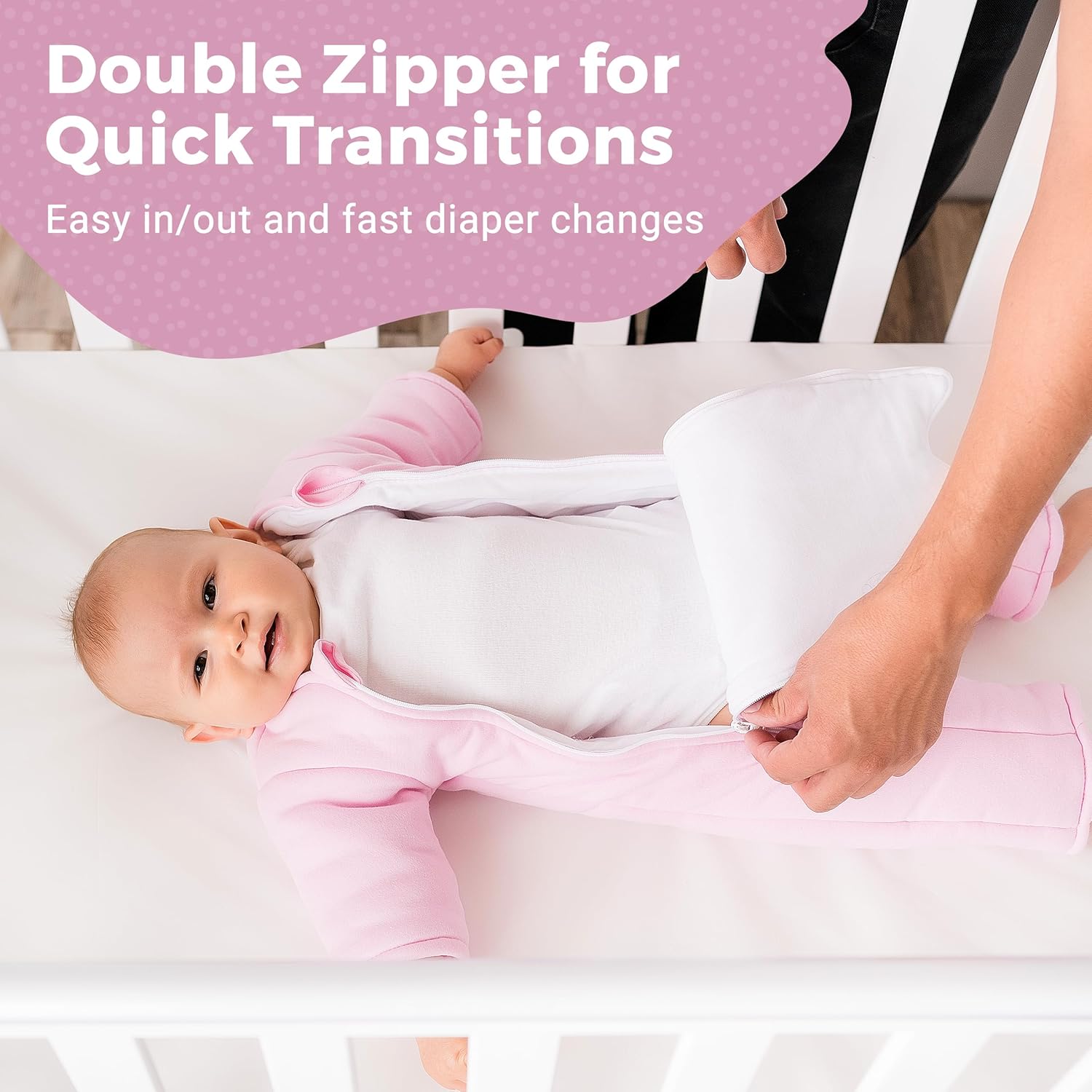 Magic Sleepsuit Baby Merlin's Bamboo/Cotton Baby Swaddle Transition Product - Image 2