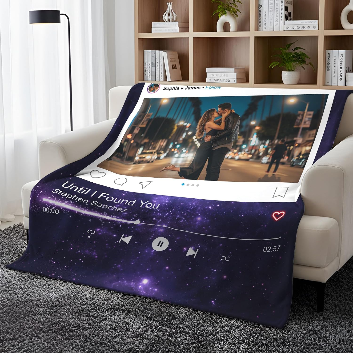 Couple Blanket, Photo Blankets Customize, Custom Blankets with Photos, Personalized Gifts for Couples 4