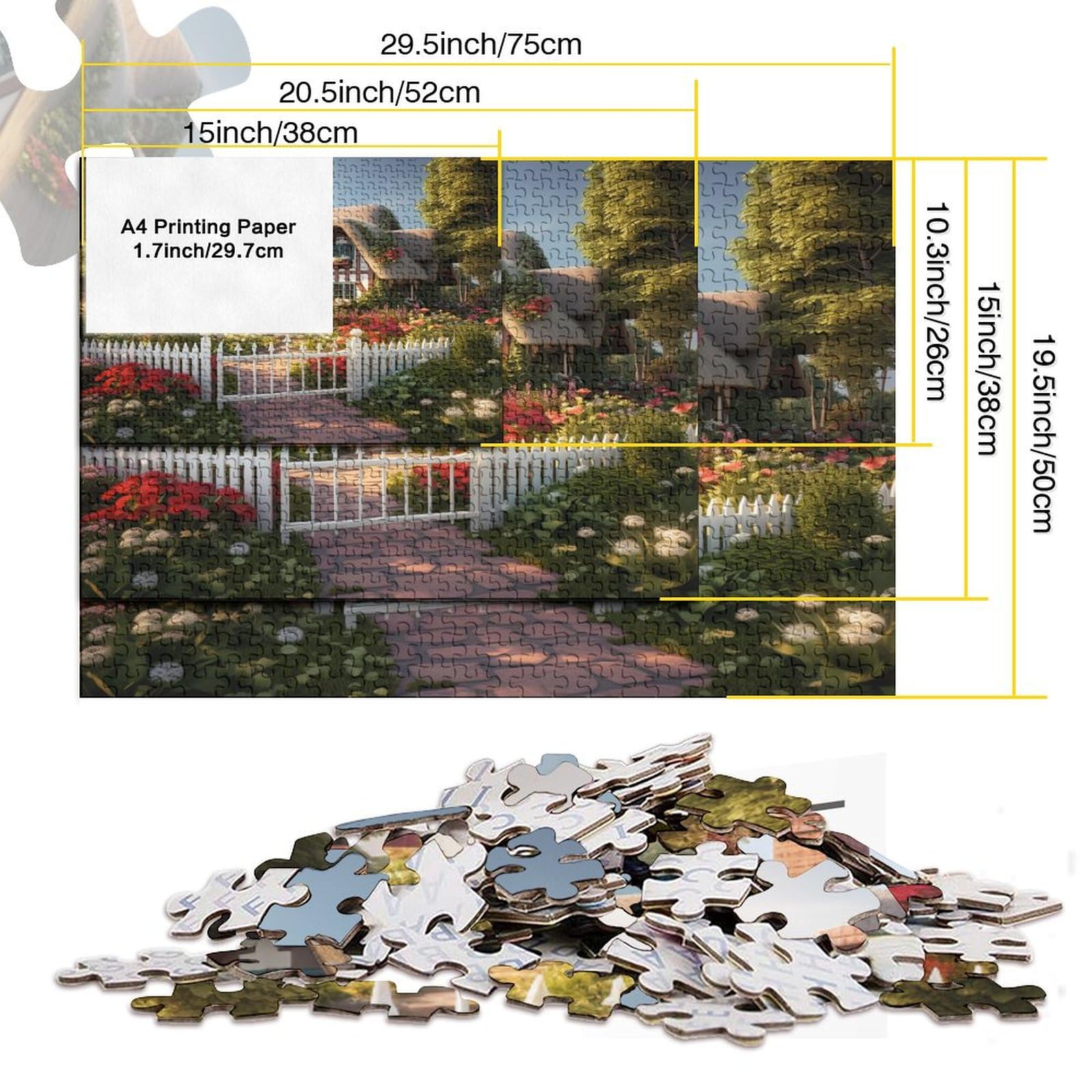 Puzzles 1000 Pezzi Cottage Per Adulti E Ragazzi