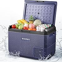 BODEGA 53QT 12V Car Fridge Freezer - IPX4 Waterproof, 31dB Ultra-Quiet, APP Control, -4°F~68°F Portable Cooler for RV Truck Camping