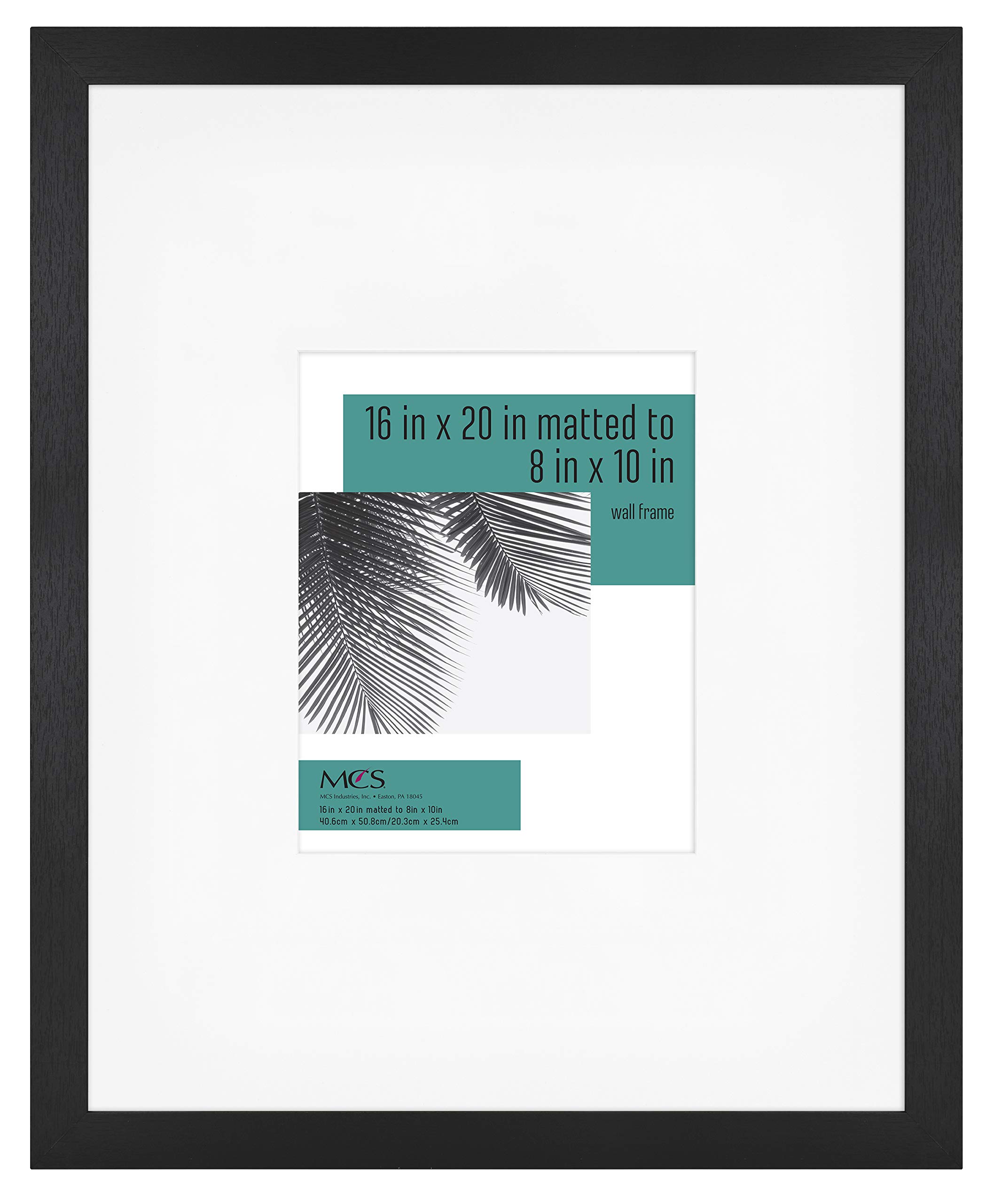MCS 2 Cornici Da 30,5x45,7 Cm In Legno Nero Effetto Legno, Set Da 2 Pezzi Per Poster E Foto