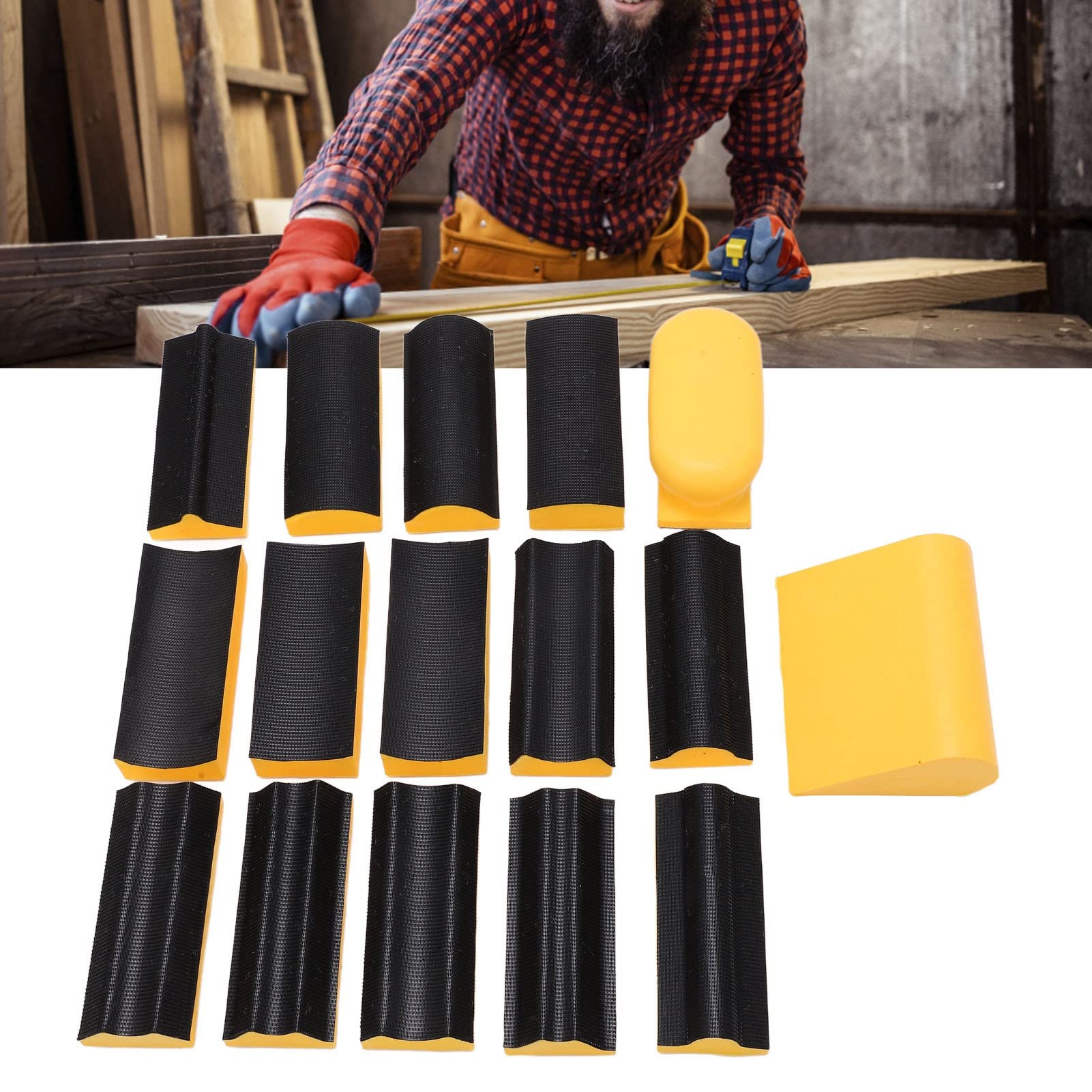 Polierpads, 16 Stück Kleber, Langlebige Polierpads, Autoreparaturset