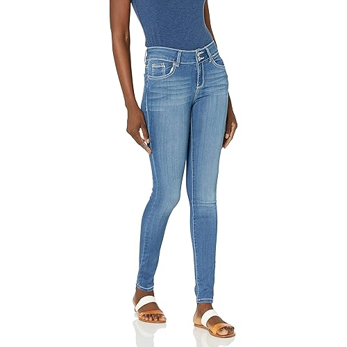 WallFlower Women's Ultra Skinny Mid-Rise Insta Soft Juniors Jeans (Standard and Plus)