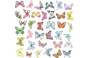 Fomtor 3D Butterfly Wall Stickers - Colorful Butterfly Wall Decor for Kids and Rooms