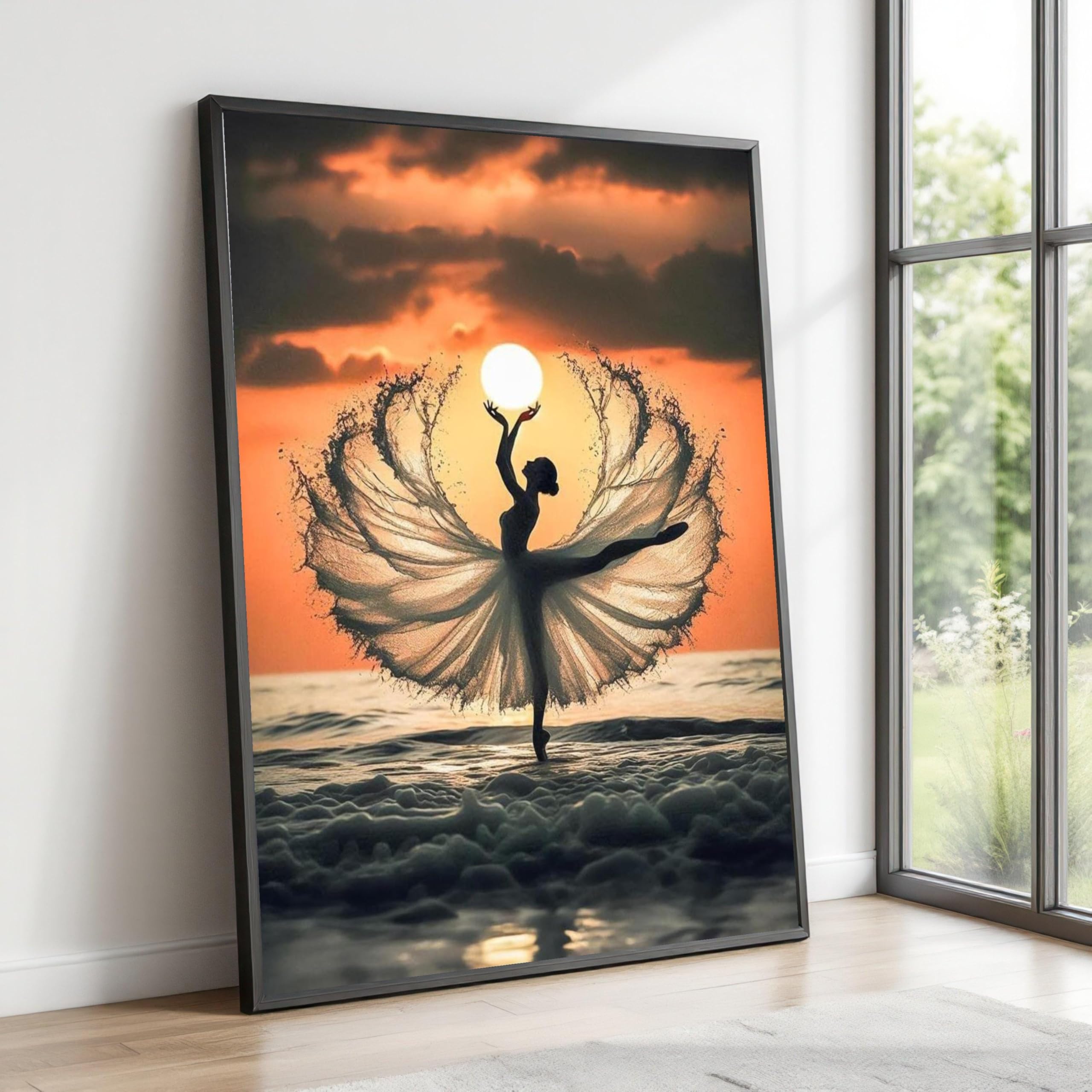 Robe éclaboussée d'eau art mural de prestige pour décoration murale - 7