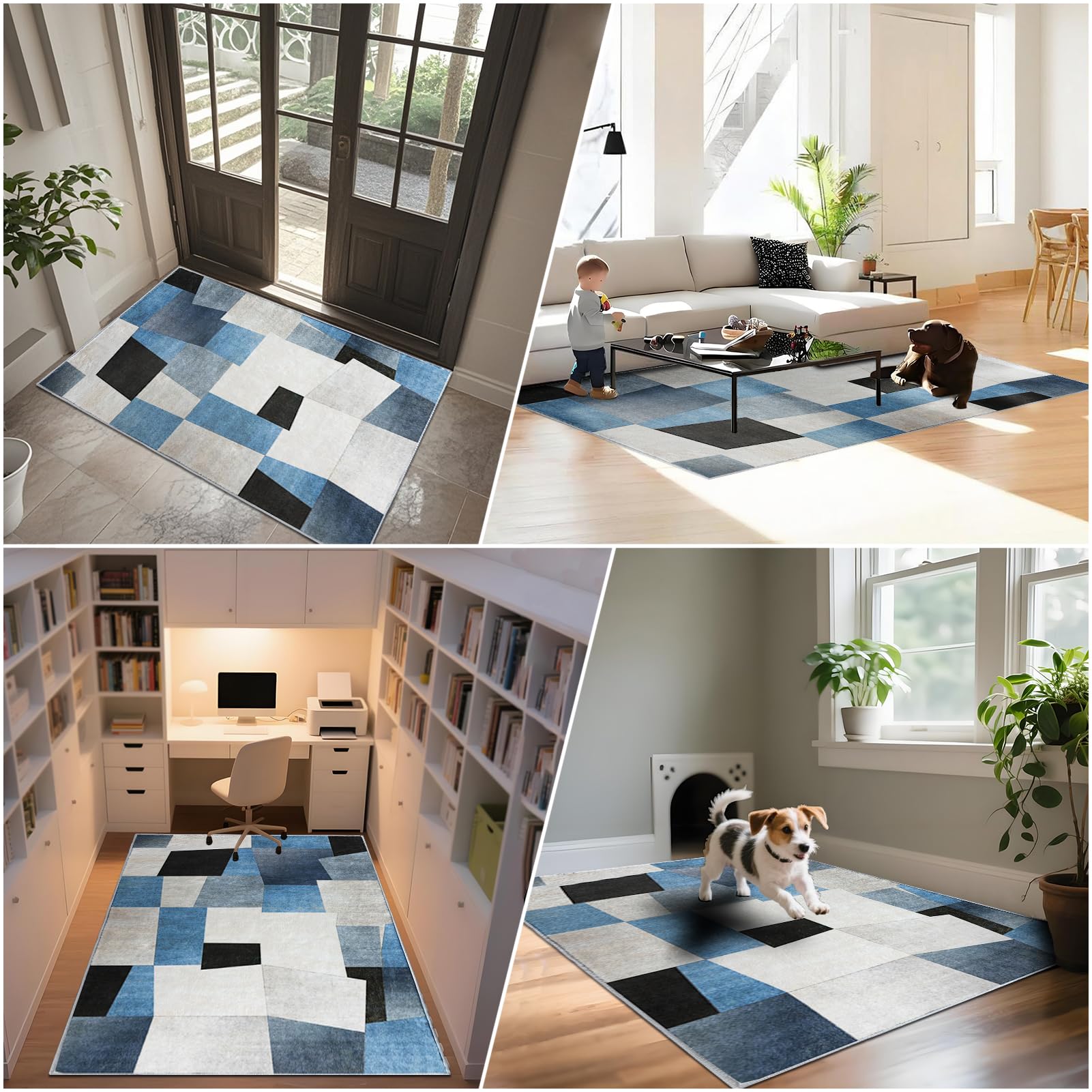 Tapis antidérapant Chaise de Bureau, 110 x 180 cm Tapis de Protection de Sol, Tapis de Sol Gamer, Tapis Protecteur de Sol pour fauteuils de Gaming pour la Maison et Le BureauTapis protège Sol