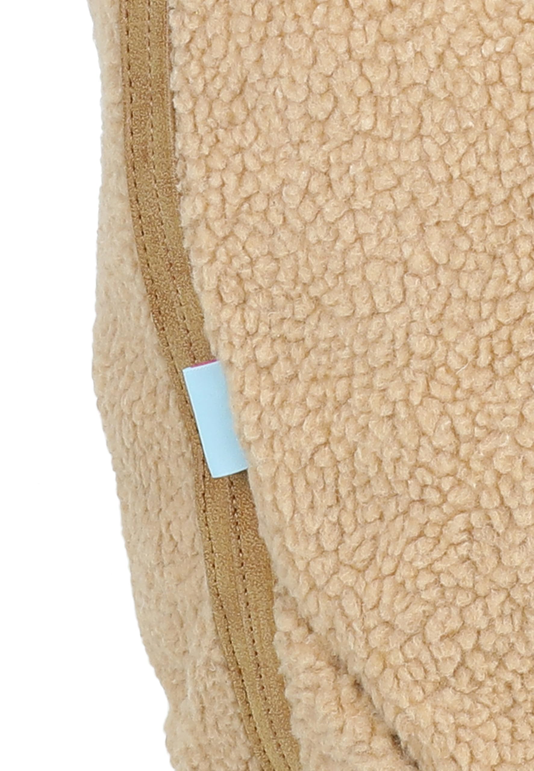 Fritzi Easy Hobo Limited Teddy Damen Schultertasche Hobo Freizeit Alltag Reißverschluss Polyester 30 x 14 x 37 cm, Beige