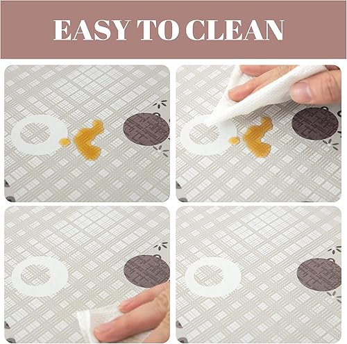 Miniatura 4 de FIFTY FEET Mantel rectangular de 84 x 60 pulgadas, mantel de vinilo con reverso de franela para mesas rectangulares, cubierta de mesa de picnic de