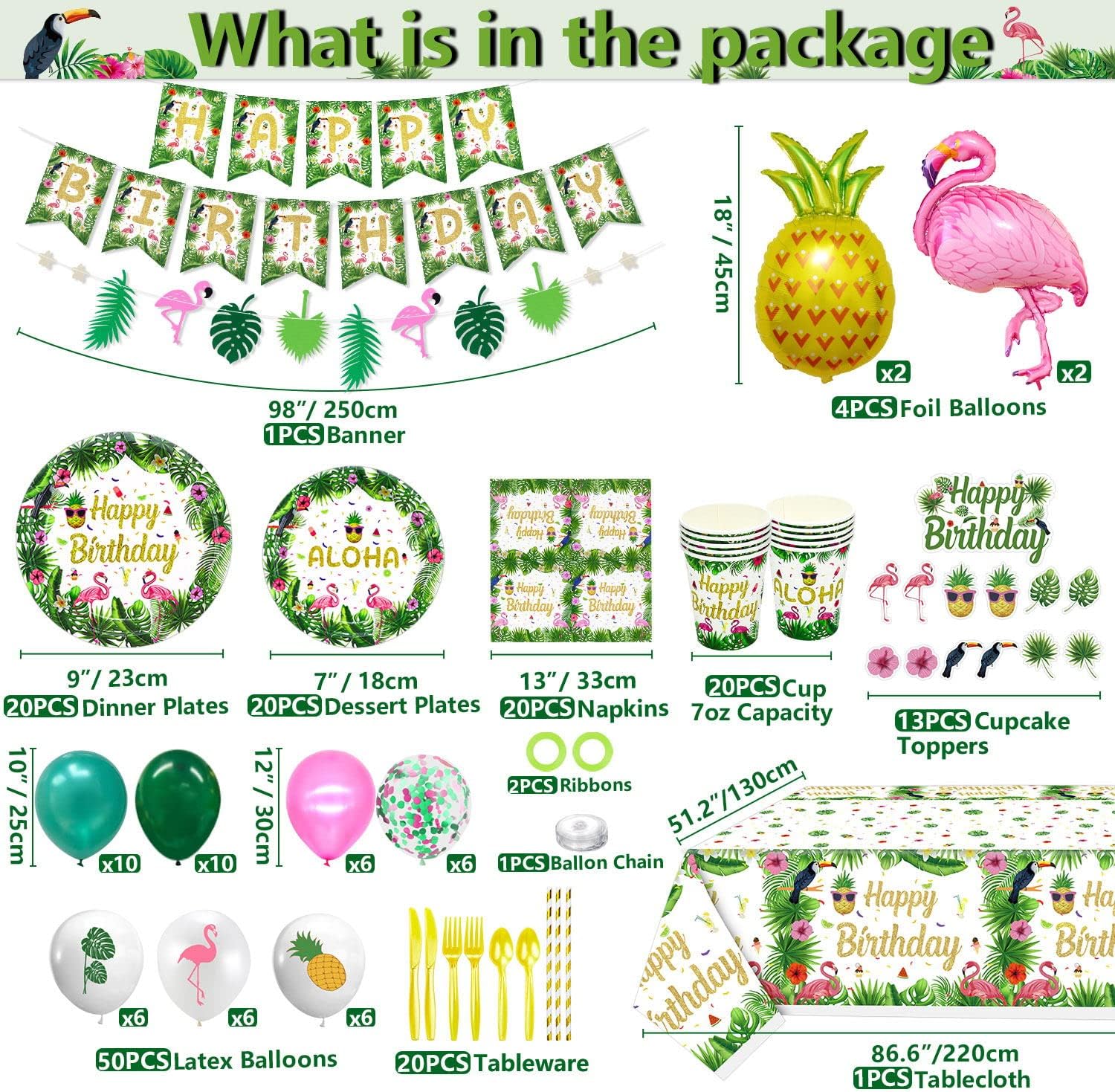 Canlierr Juego de 27 piezas de decoración de fiesta hawaiana Luau con flores de papel Hawaii, telón de fondo de serpentina, papel de hibisco 3D, hojas de palma para verano, decoración