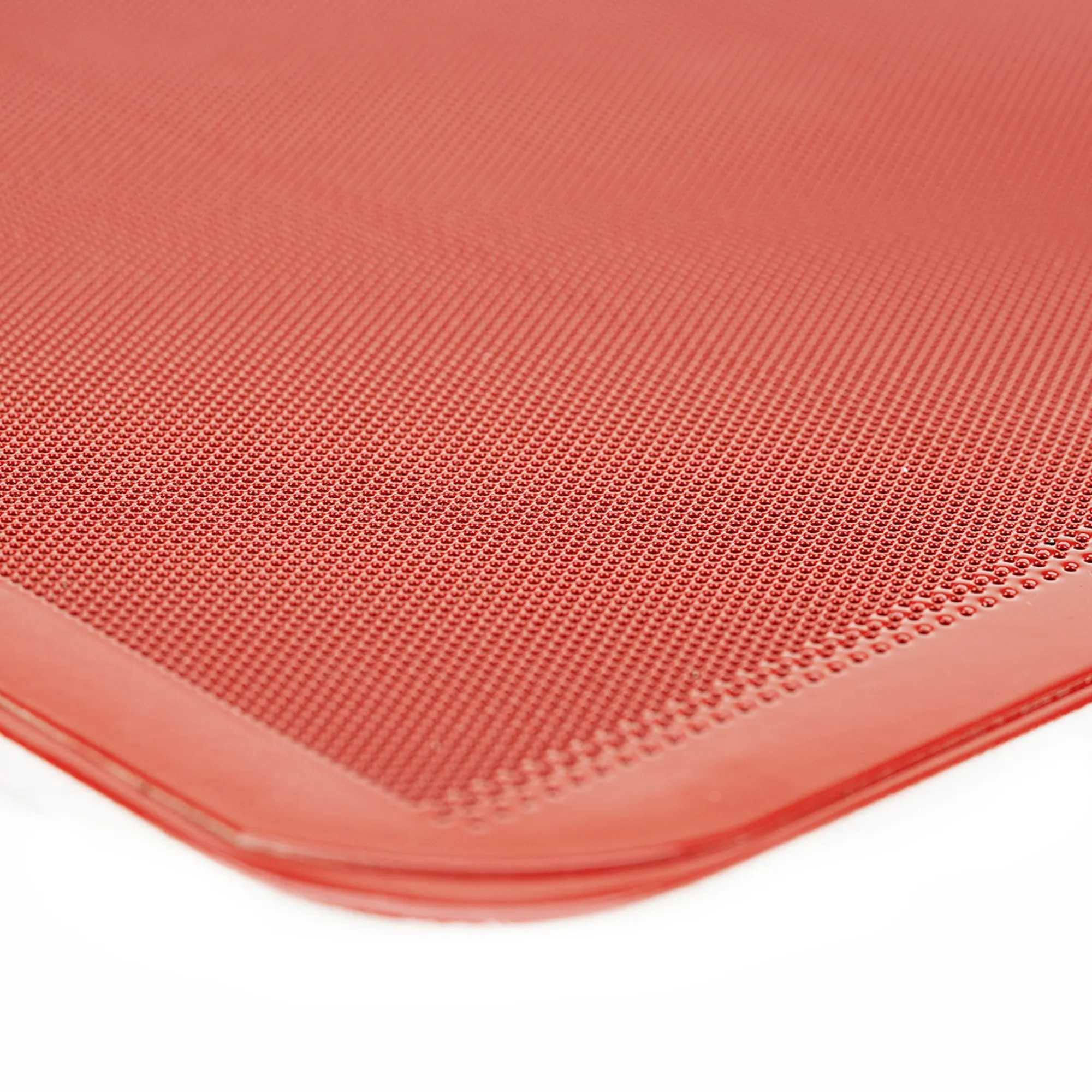 MBH - Confezione da 5 Teglie Lisce Perforate 60x40 cm con Rivestimento in Silicone per Panetteria e Pasticceria. Teglie in Alluminio Antiaderenti con Bordi Arrotondati per Forno Professionale.