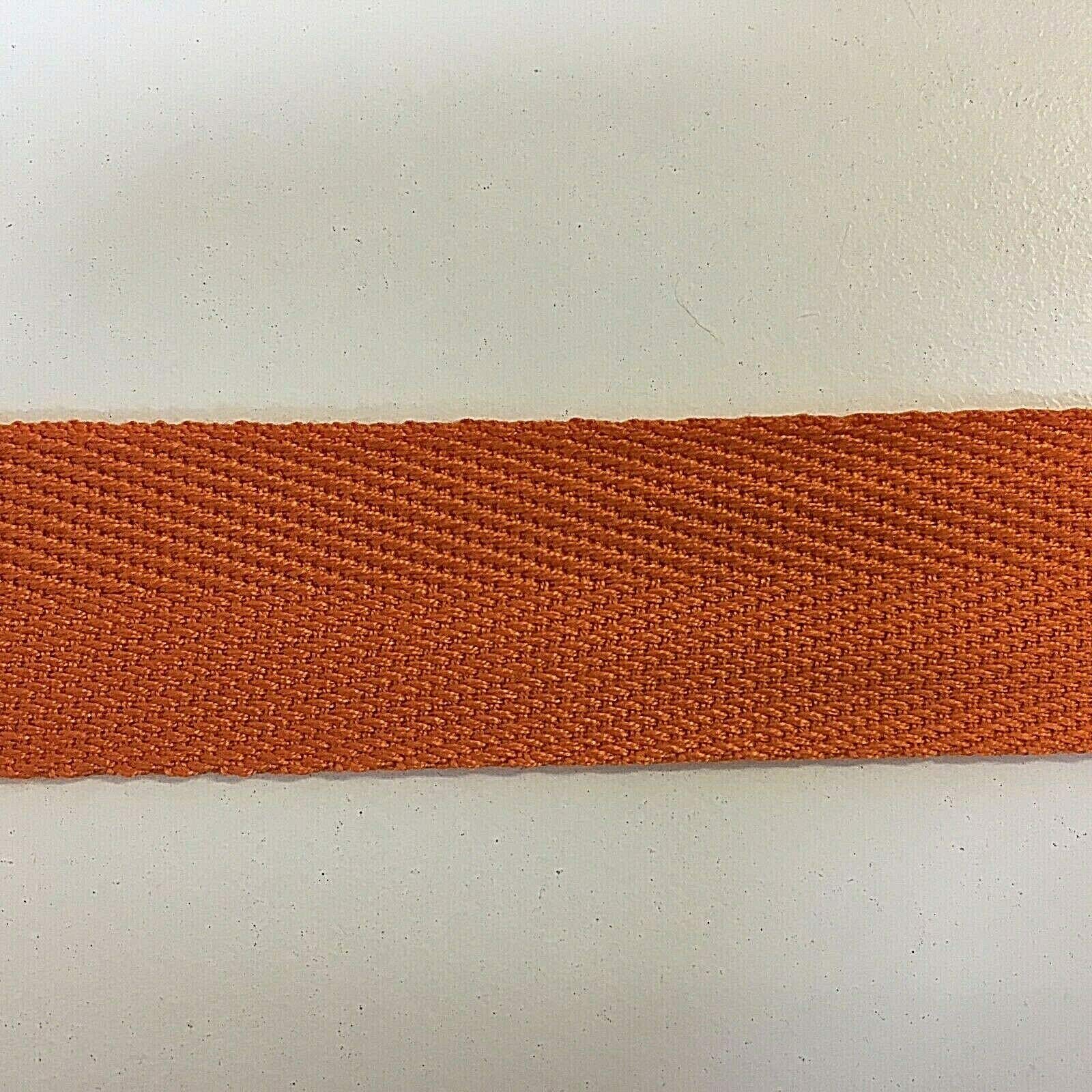 Nova Cotton Bunting Tape Black, White, Emerald Green, Beige/Mushroom Orange Cotton Blend Binding Apron Herringbone Twill Webbing Tape Sew Strap 25Mm Wide 1"- 20 Metres