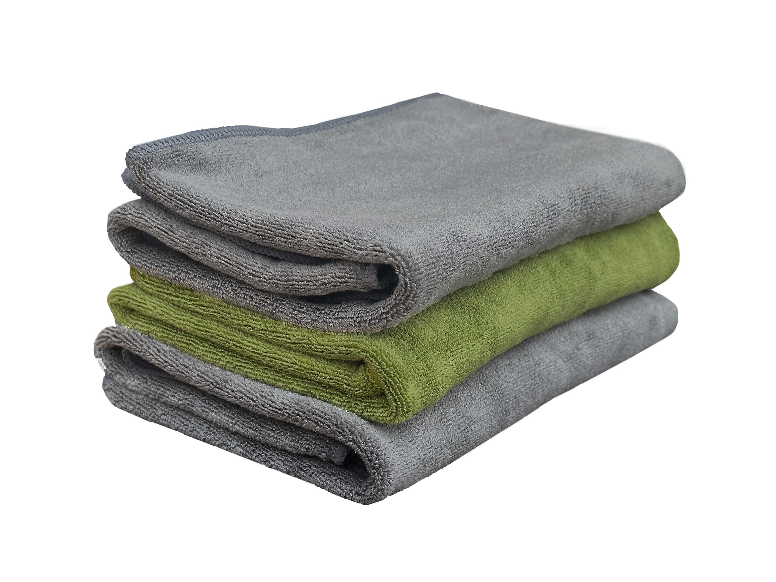 Yellow Weaves Super Soft Microfiber Hand Towels, Gym & Workout Towels 400 GSM, Multicolour 1, Set of 3