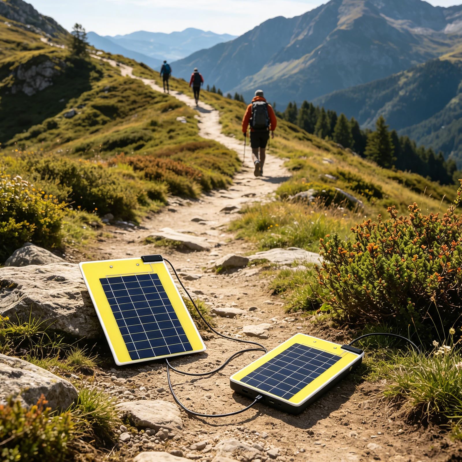Tablero de carga portátil de panel solar con doble salida USB, A