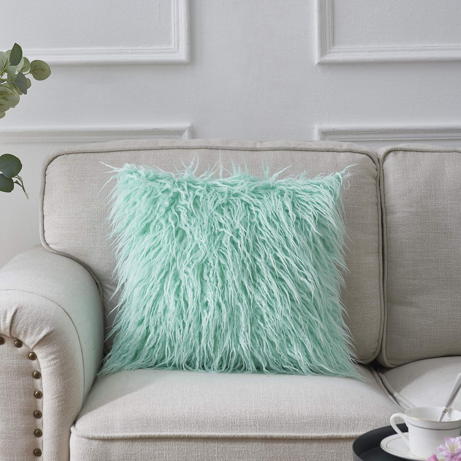 Francfranc ロングクッション 100×45 センチ ミントカラー 【公式通販】