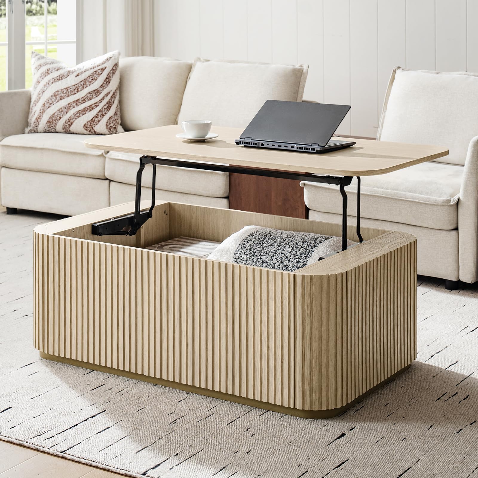 47 8 Lift Top Coffee Tables for Living Room Mid Century Modern Rectangular Coffee Table with Storage and