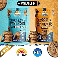 Vista 19 de Baked Cravings Galletas de avena crujientes con azúcar morena (24 galletas) Paquete de bocadillos Galletas de avena 100% naturales y crujientes