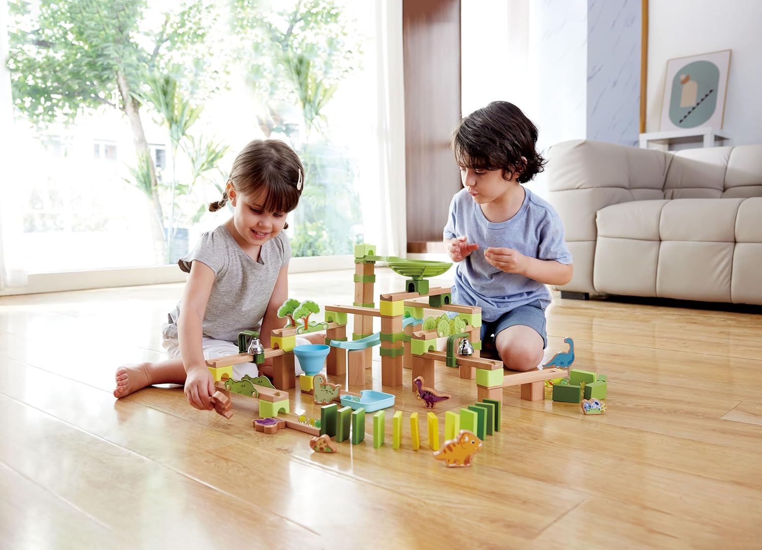 Hape Dino Adventure Marble Run Toy