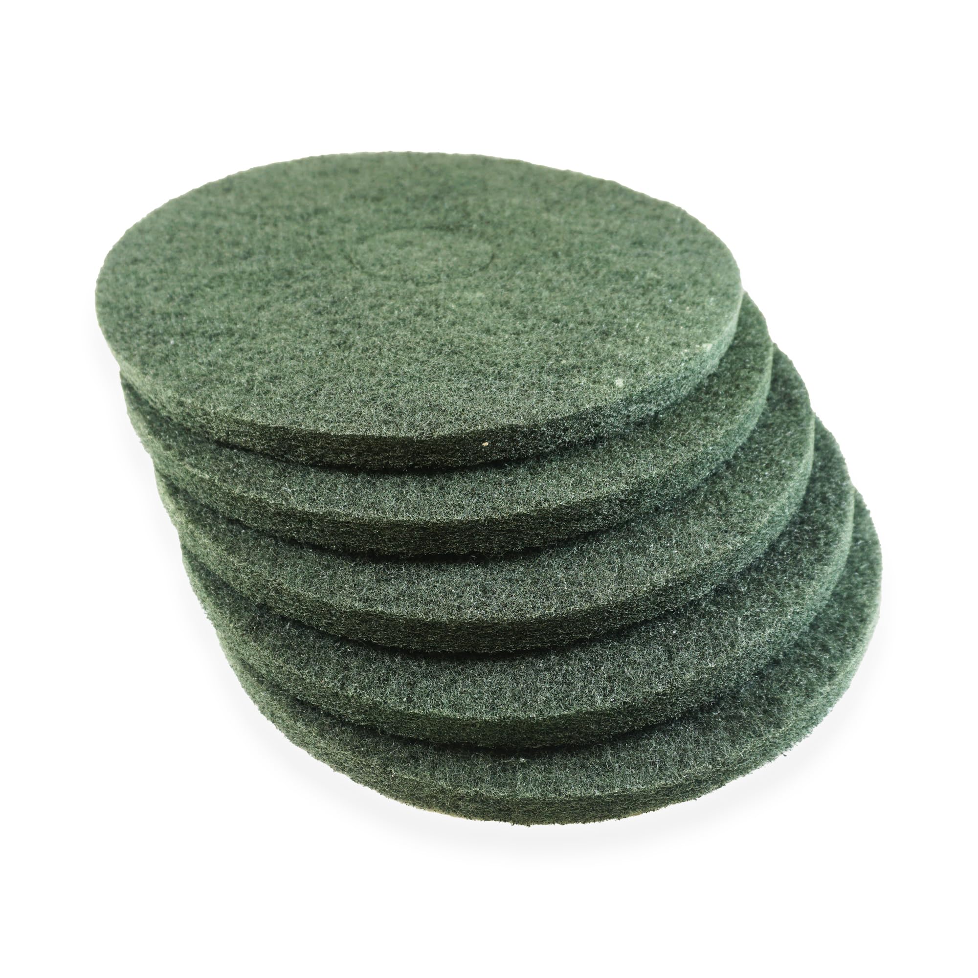 Juego de 5 Superpads Verde 432 mm (17") - Disco de limpieza con agua para monolavadora y monolavadora - Mantenimiento regular del suelo sin producto