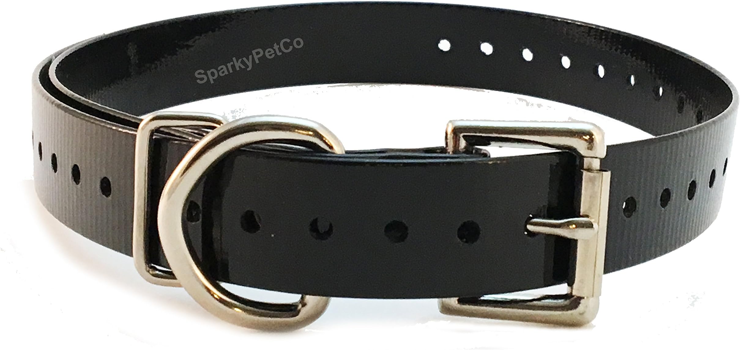 Sparky Pet Co - 1" Square Buckle High Flex Collar (Black)
