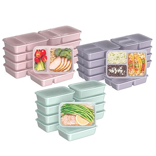 60-Piece Reusable Meal Prep Container Kit
