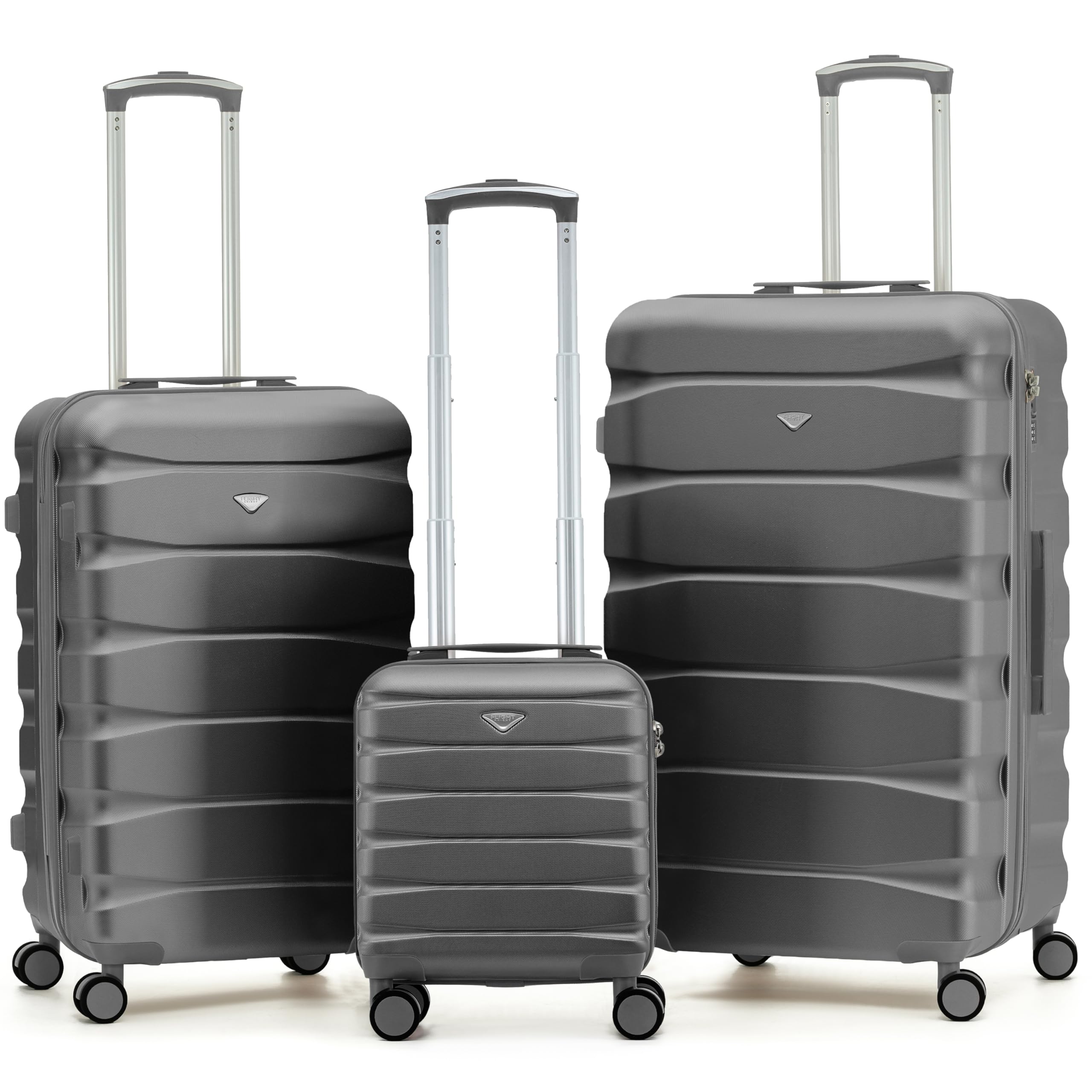 Flight Knight Underseat Cabin Suitcase 45x36x20cm | Free Hand Luggage for EasyJet & Wizz Air | Lightweight ABS Hard Shell with 8 Silent-Glide Spinner Wheels | Max Space Travel Bag — view 258