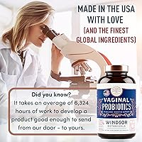 Vista 6 de WINDSOR BOTANICALS Probióticos vaginales para mujeres, apoyo a la salud digestiva completa para la salud femenina, 19 Bil CFU suplementos