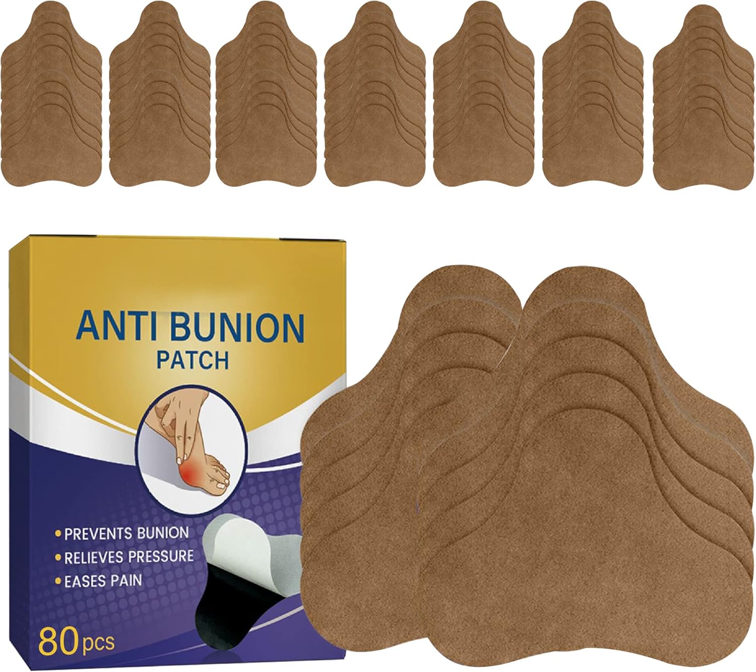 Strongjoints Anti Bunion Patch, 80Pcs Strong Joints Patch