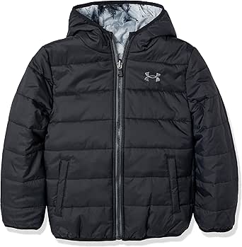 Under Armour Boys' Pronto Puffer Jacket, Mid-Weight, Zip Up Closure, Repels Water