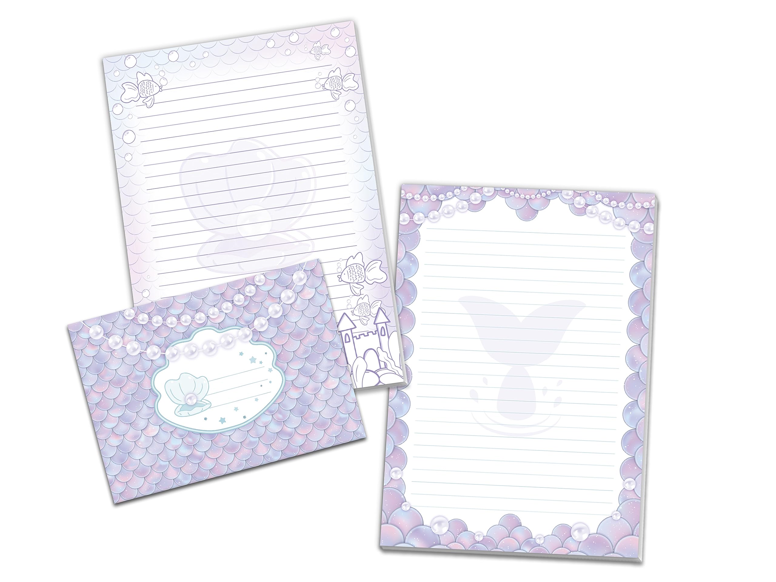 Papier à Lettres à Cœurs Multicolores - Lot De 25 Feuilles A5 Lignées + 12 Enveloppes - Cadeau Pour Enfants Et Ados