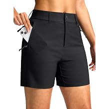 SANTINY Womens 5"/7" Hiking Golf Shorts with Pockets