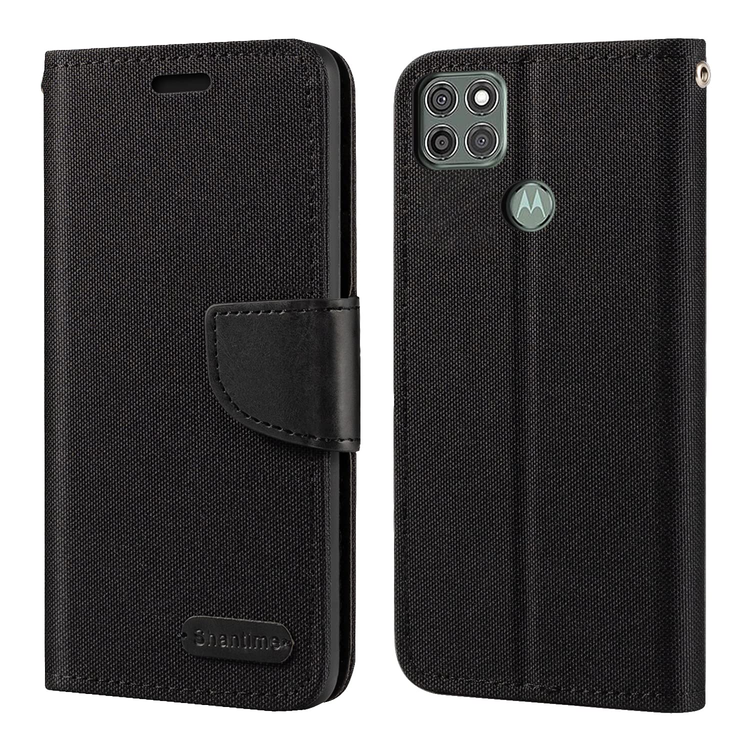 TingYR Cover Flip Per Motorola Moto G9 Power: Custodia Portafoglio Con Slot Carte E Supporto (Grigio)