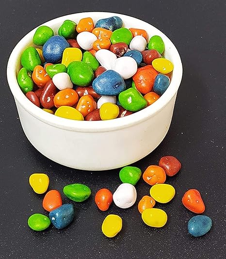 Organic Grocery Stone Candy ( Pebbles/Soft ) - Rock Candy | Milk Stone Chocolate | Rock Shape Chocolate (Choco Rocks) (200)| Special For Diwali Festival Celebration | Festival Gift Hamper | Deepawali Gift Pack For Family, Friends, Corporate Office Gifts Combo
