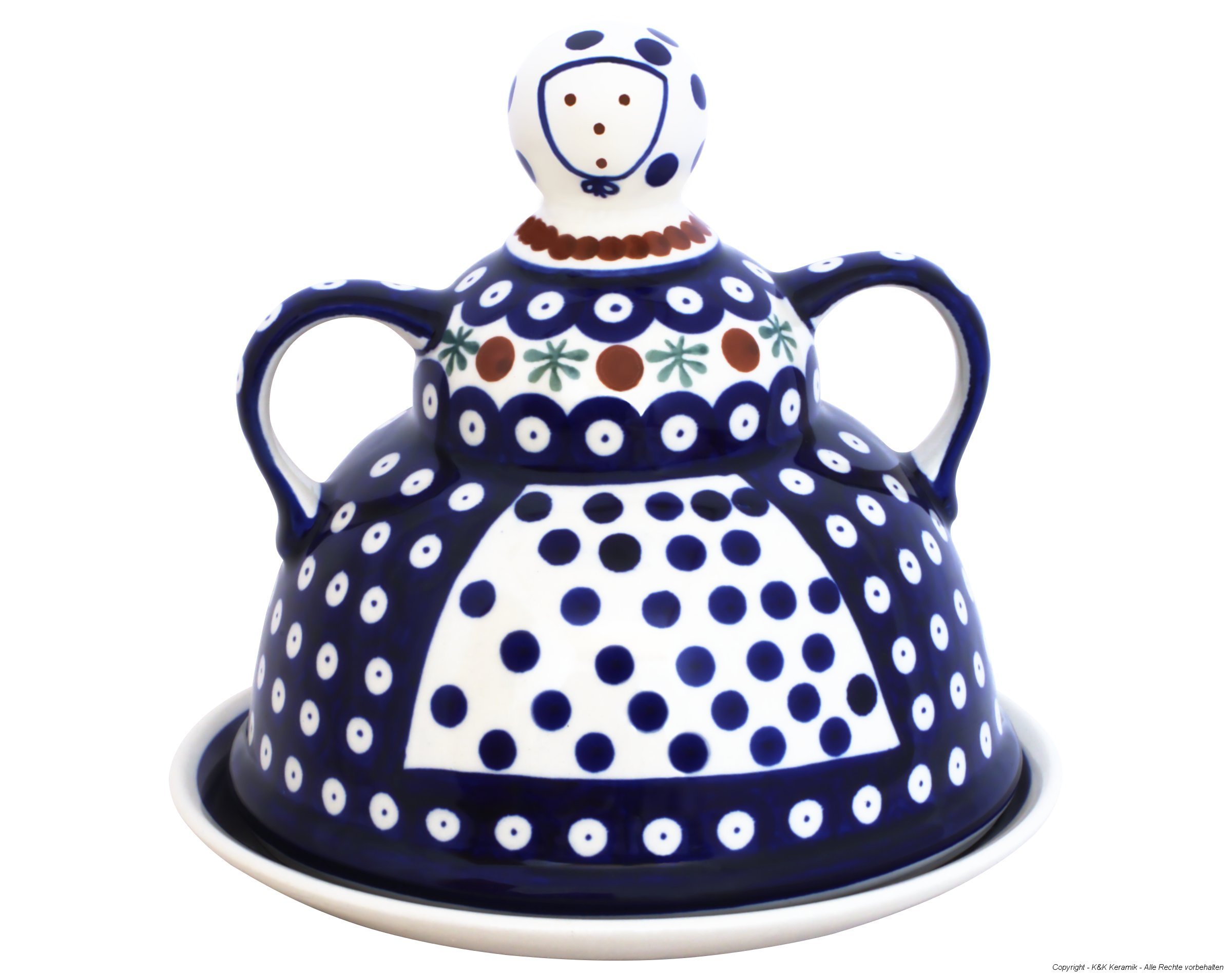 Bunzlauer Cloche à fromage Motif 41 Ø 17,4 cm