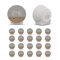 Nonstop NSO2-WFL USB-C Hotel Alarm Clock Walnut Weave 20 Units