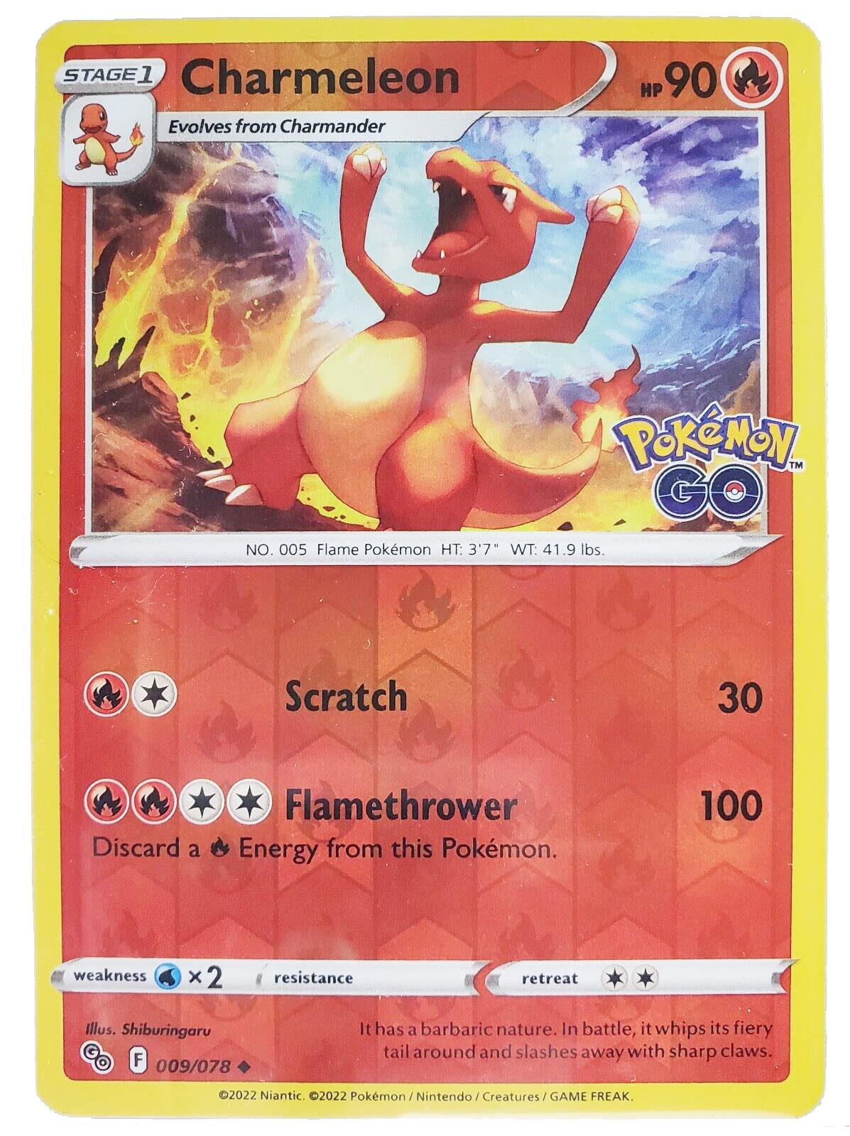 Charmeleon Pokemon Card