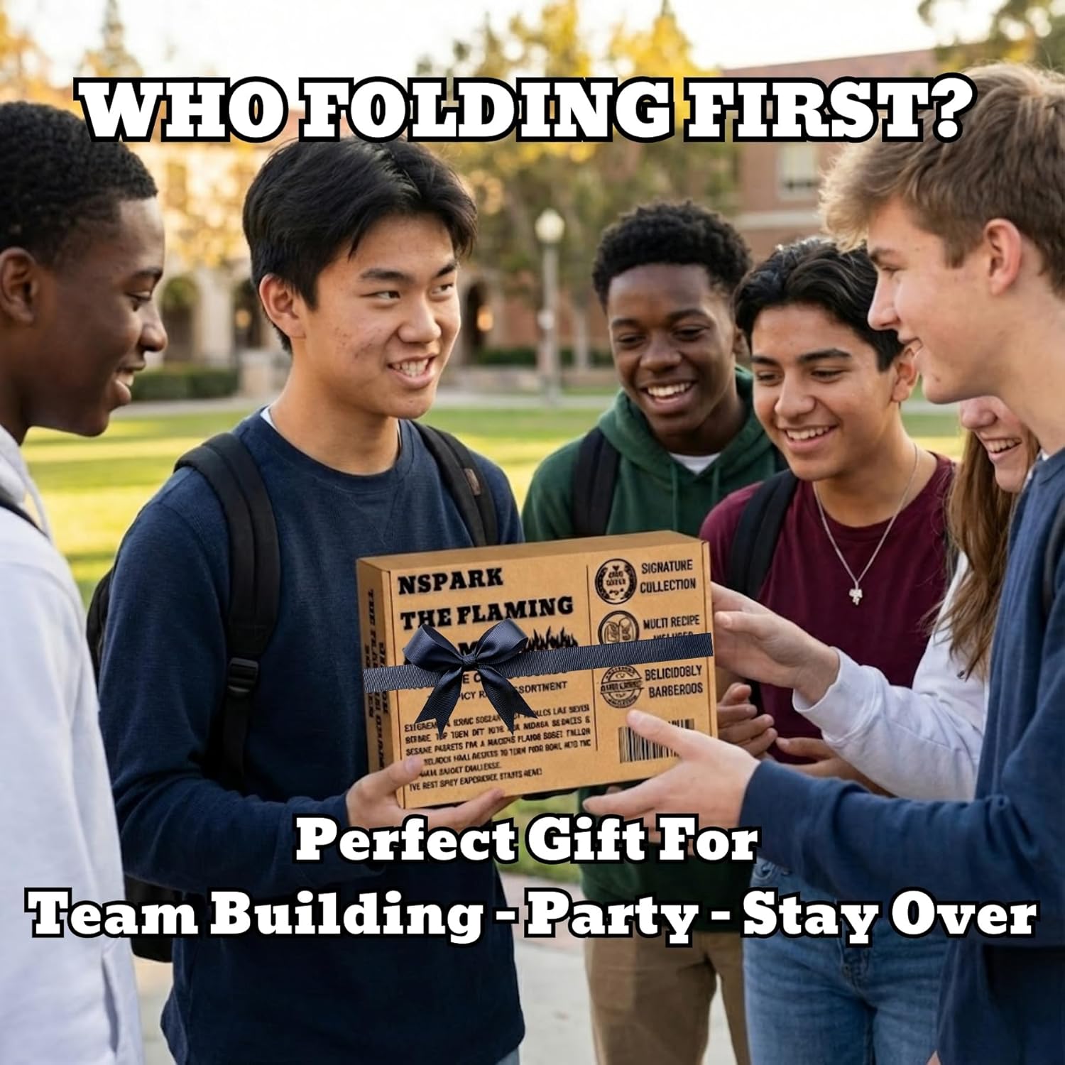 NSPARK FLAMING KRAMEN Spicy Ramen Variety Pack (10 Packs) | 5 Famous Flavors & (10) Sesame Seaweed Topper | (10 Individual Wrap Heavy Fork) Ultimate Korean Style Spicy Noodle Challenge 30 Item Count | Asian Instant Ramen Student Care Package Bundle