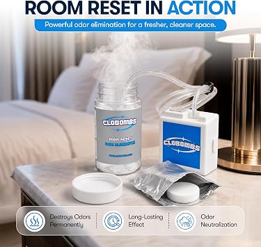 Odor Eliminator for Home - Advanced Chlorine Dioxide Odor Removal Kit Neutralizes Smoke, Pet Urine, Mildew & Skunk in 1 Hour - 400 Sq Ft Includes Bubbler