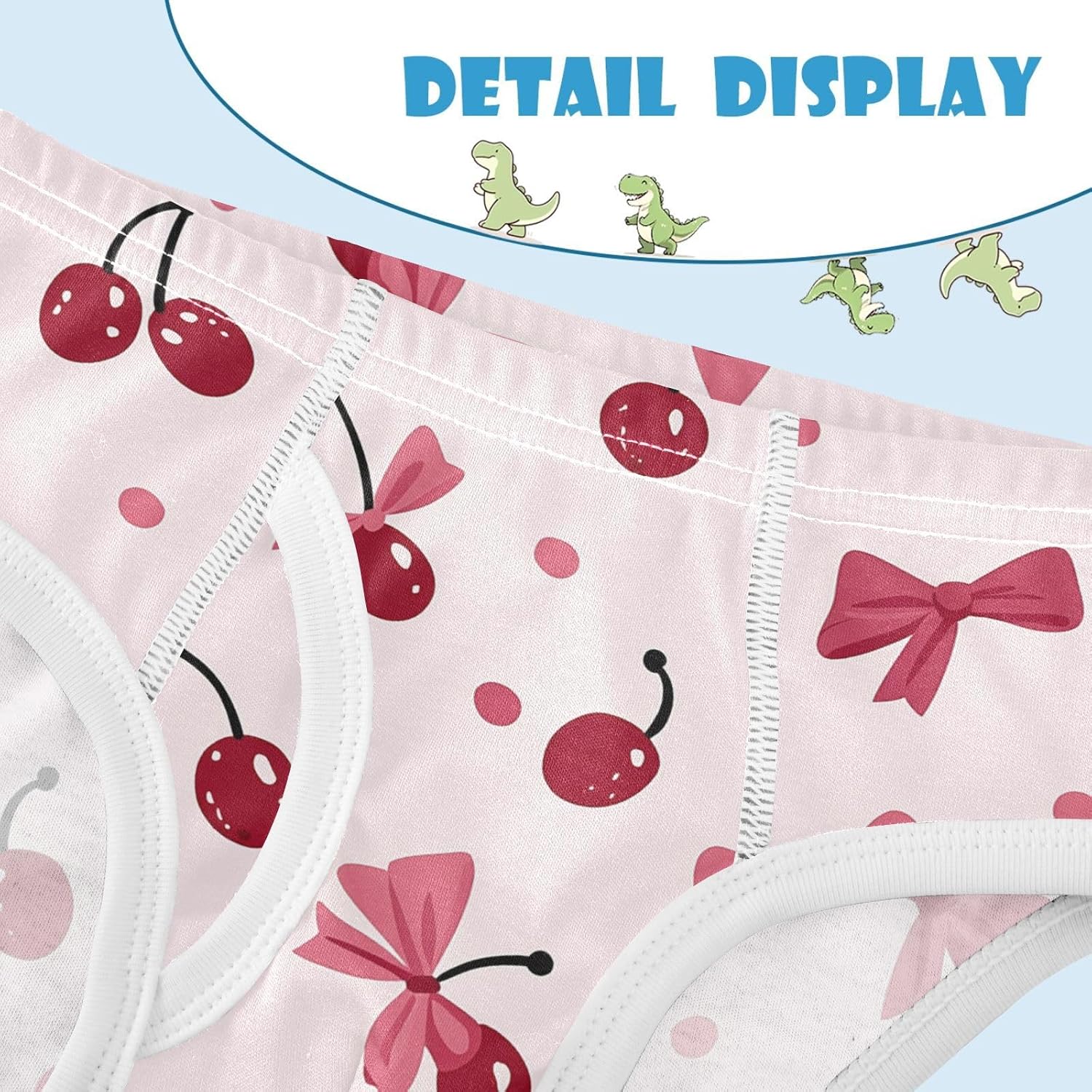 visesunny Boys Training Underwear Cherry Bow Present Breathe Cotton Potty Briefs Size 2T-8Y-8Y for Toddler 2T-8Y