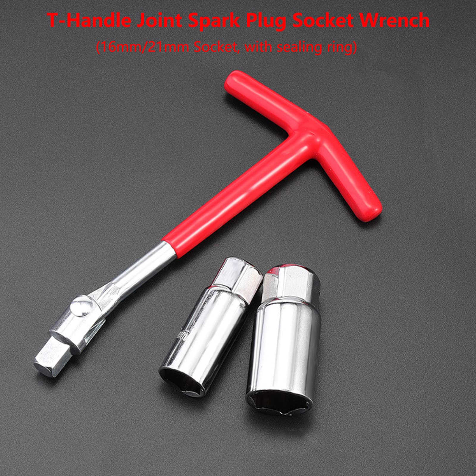 Clé à Bougie 14mm & 16mm - Douille Paroi Fine 12 Pans 3/8" Pour Automobile
