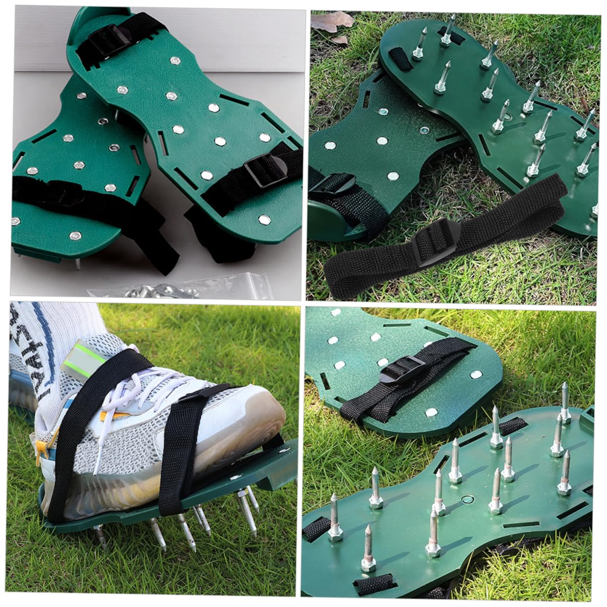 BESPORTBLE 80pezzi Scarpe Chiodate Da Giardino Con Cinturini Regolabili Per Aerare Terreno e Mantenere Prato Salute Accessori Per La Manutenzione Del Giardino Aree Verdi
