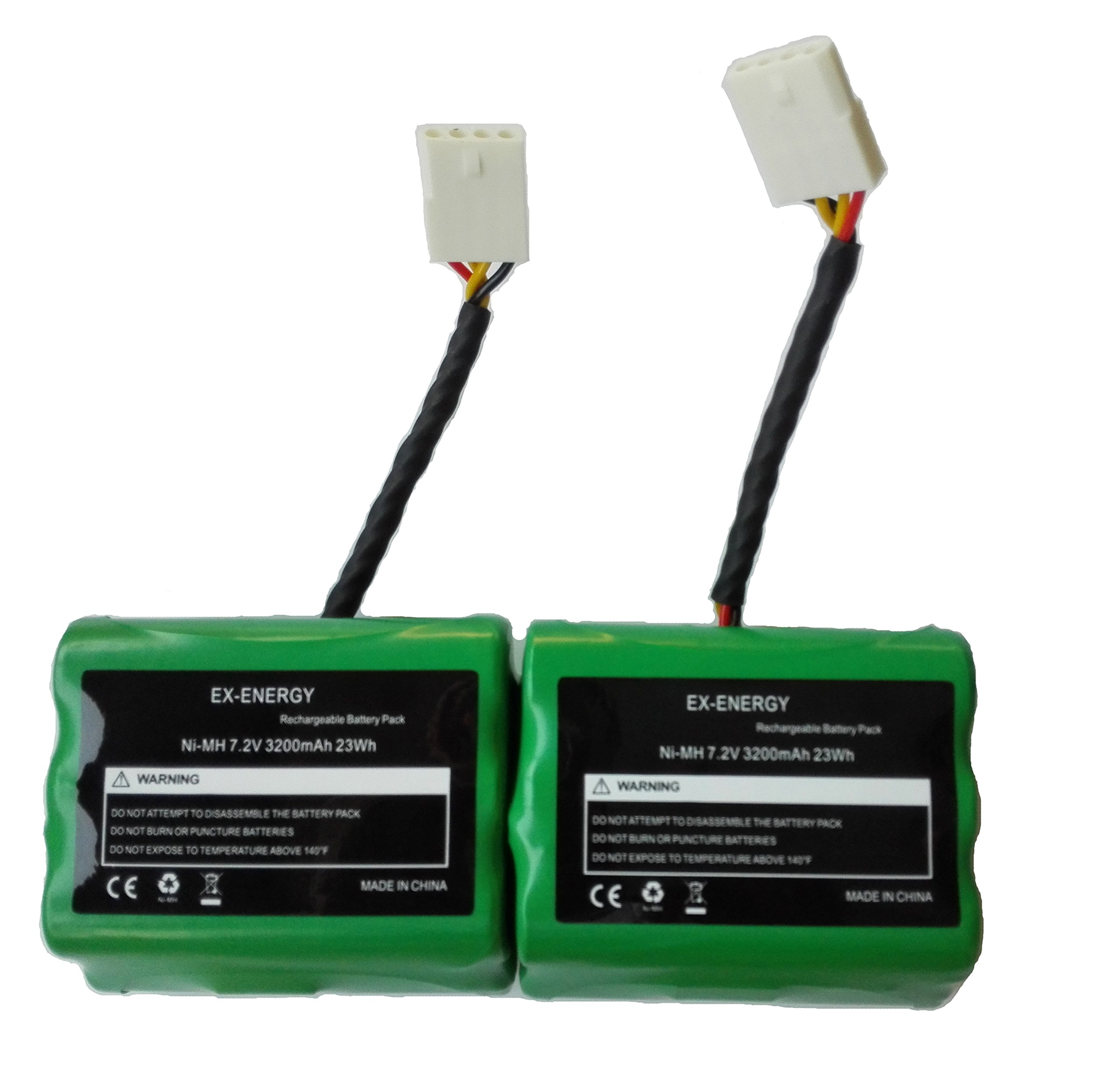 7.2V 3200mAh Battery Compatible for Neato XV-11 XV-12 XV-14 XV-15 XV-21 XV-25, XV Essential, XV Pro Robotic Vacuum Cleaners Replacement Neato Battery 2 Pack