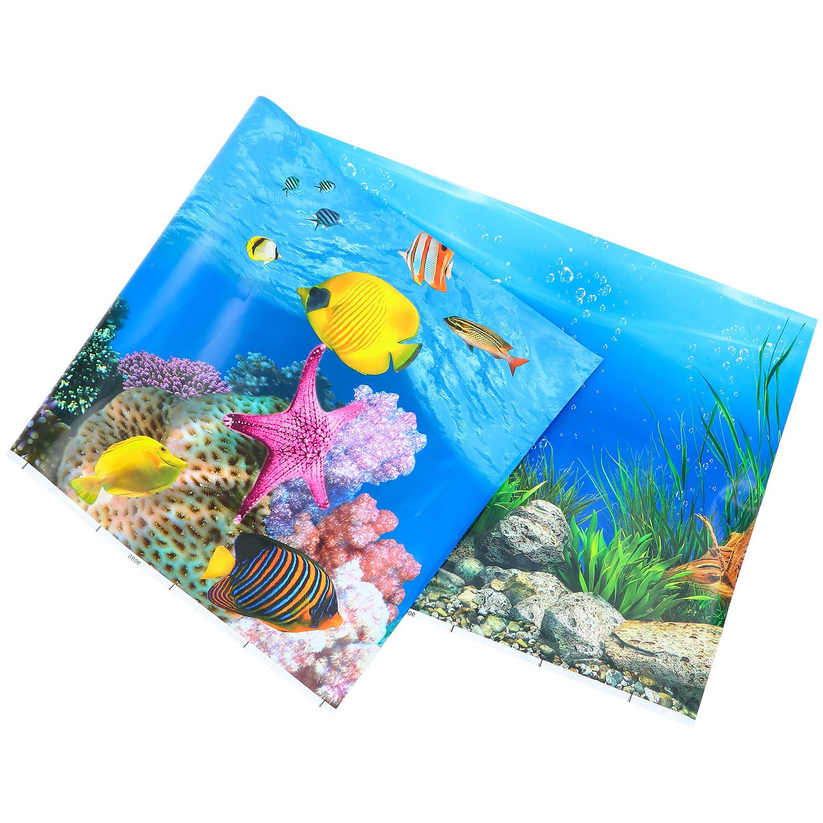 Aquarium Background Sticker Decorative Wallpaper 50x122cm Double Sided