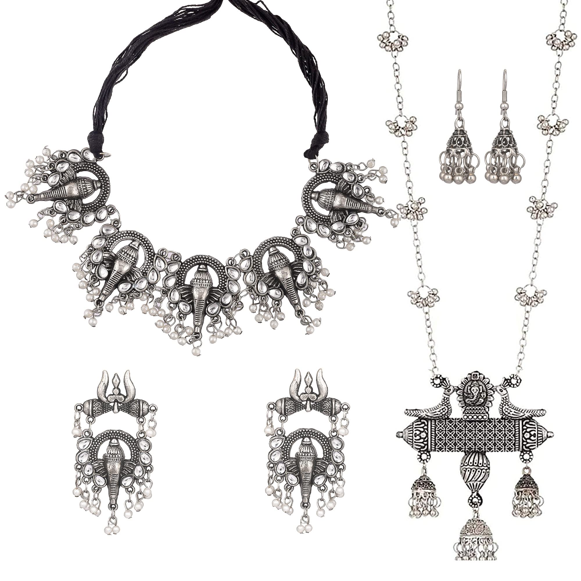 See full amazon price history chart for Yotog Traditional Silver oxidised Choker jewellery set with Chain Pendant Necklace Combo Pack for women (Style_15) Yotog Traditional Silver oxidised Choker jewellery set with Chain Pendant Necklace Combo Pack for women (Style_15) (B0C2C8LGMJ) Amazon Price History, Amazon Price Tracker