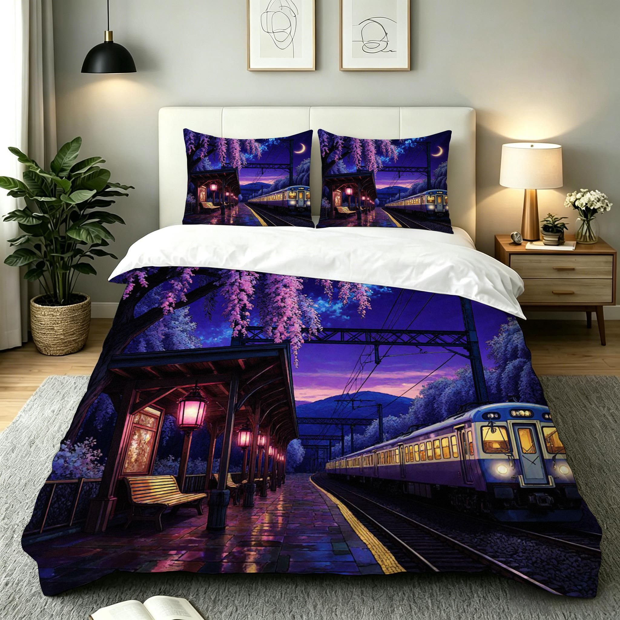 Funda Nórdica Cama 180, 240x260 cm Órbita Morada, AQ2346
