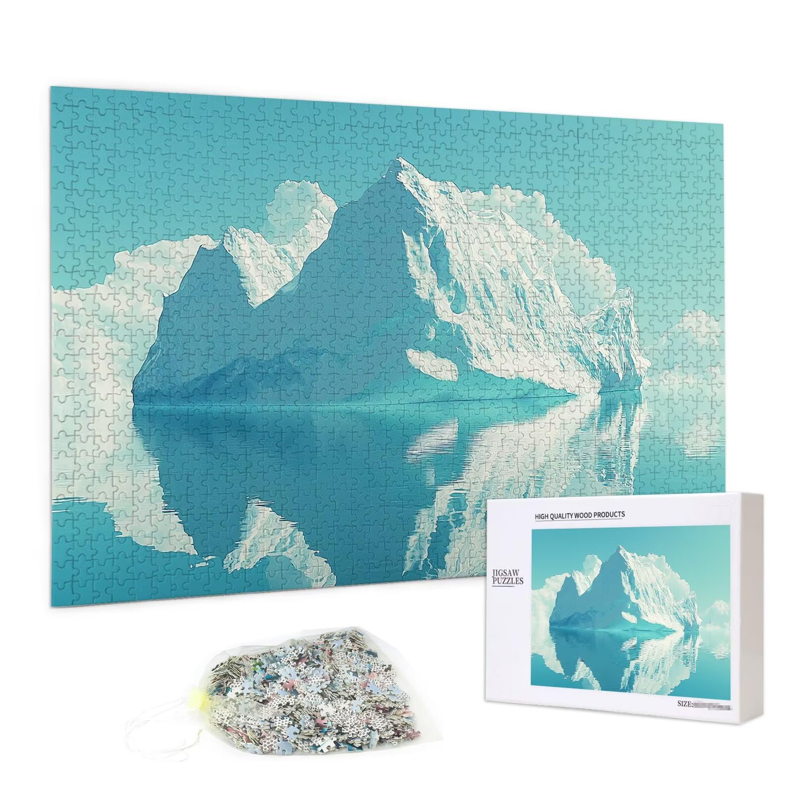 Puzzle dla dorosłych, 2000 elementów, 2000 elementów, z pudełkiem na prezent, drewniane puzzle dla dorosłych z naturalnym drewnem, prezenty dla kobiet, mężczyzn, duże, drewniane puzzle, dekoracja