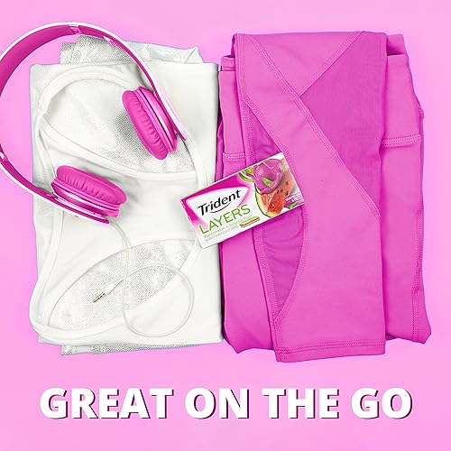 Miniatura 28 de 12 paquetes de 14 unidades cada uno; es decir, en total son 168 unidades de goma de mascar Trident Minty Sweet Twist sin azúcar sabor menta dulce.