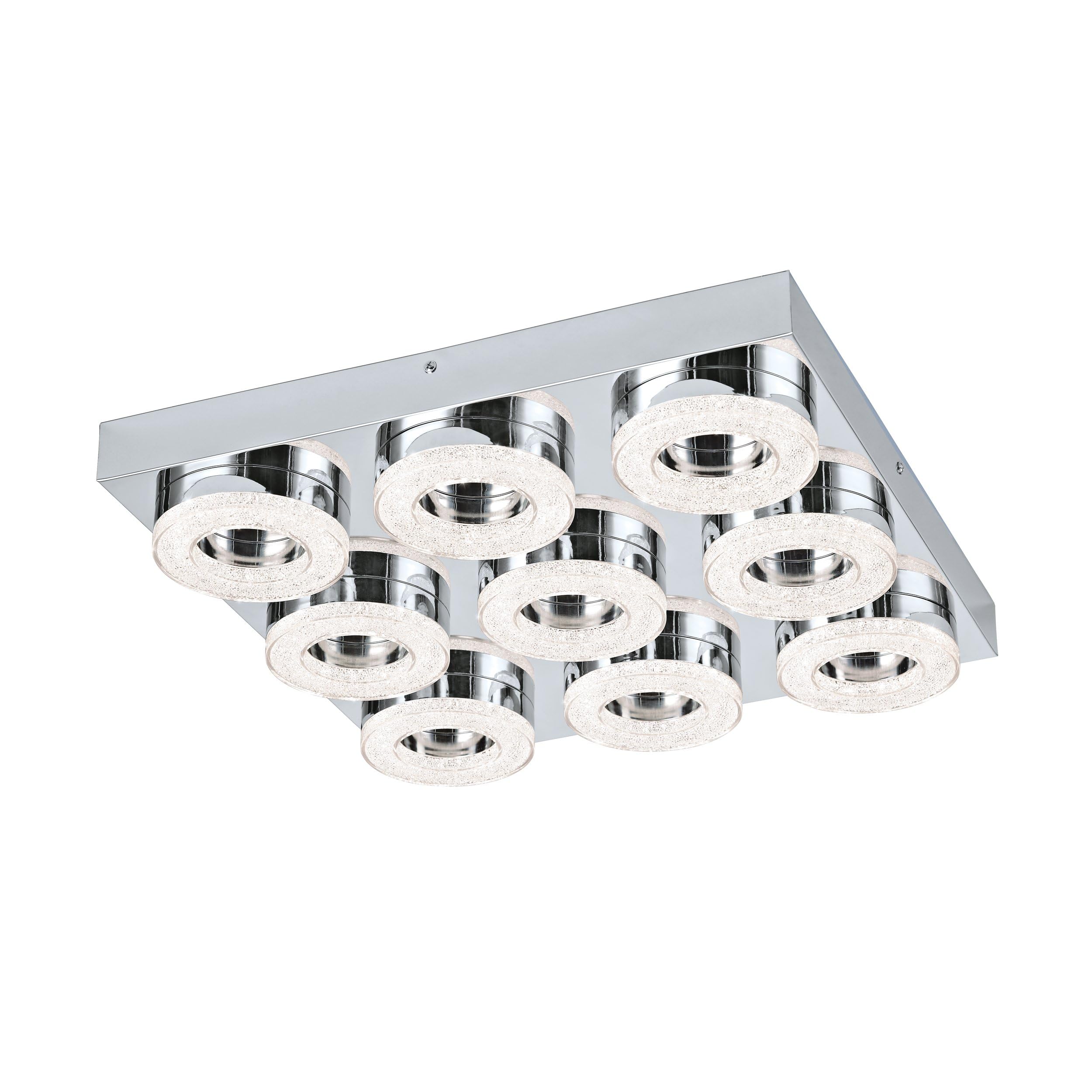EGLO LED ceiling light Fradelo, 9-light modern ceiling lamp