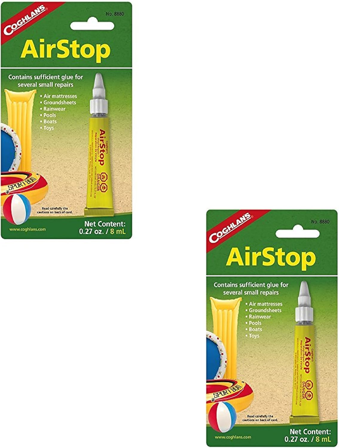 Coghlan's Airstop Vinyl Inflatables Repair Liquid Patch for Air