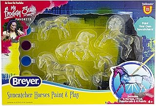 Breyer Horses Stablemates Suncatcher Horses Craft Set | 5 Piece Set | 1:32 Scale | Model 4237, Yellow